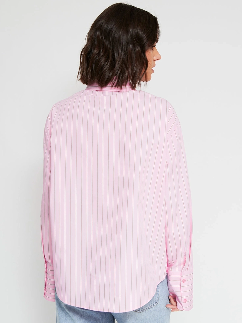 BLUSA MUJER MARQUIS ALGODÓN CAMISERA RAYAS - 3