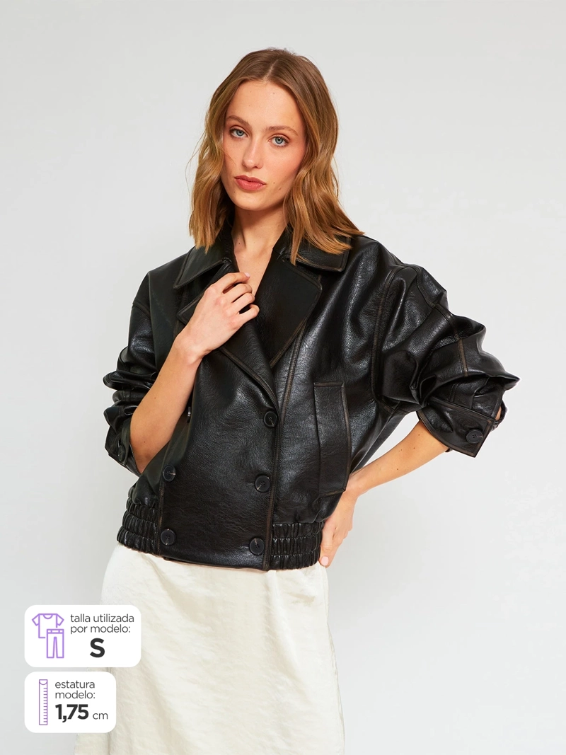 CHAQUETA MUJER MARQUIS EFECTO PIEL