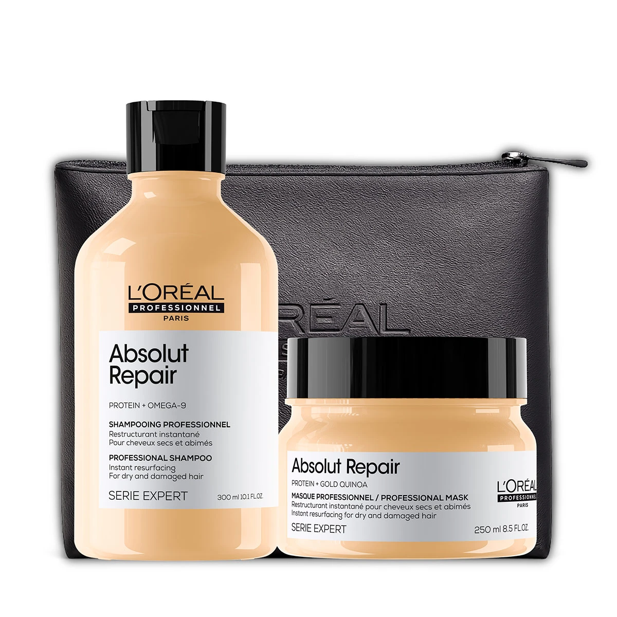 SET REPARACIÓN Y NUTRICIÓN L'OREAL PROFESSIONNEL ABSOLUT REPAIR SHAMPOO 300ML+MÁSCARA 250ML - 1