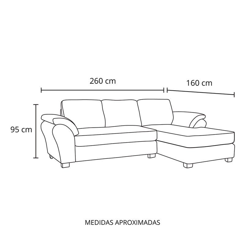 SOFÁ SECCIONAL LIVING FACTORY LIMA DERECHO 4 CUERPOS  - 9
