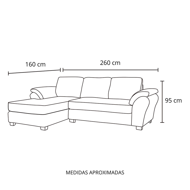 SOFÁ SECCIONAL LIVING FACTORY LIMA IZQUIERDO 4 CUERPOS  - 9
