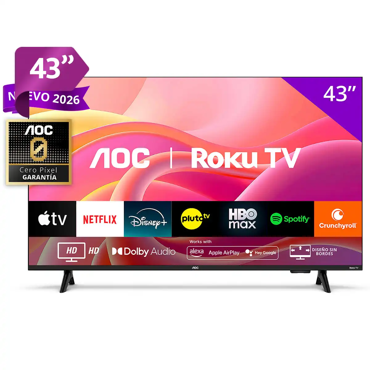 SMART TV AOC LED 43” FULL HD 43S5155 - 1