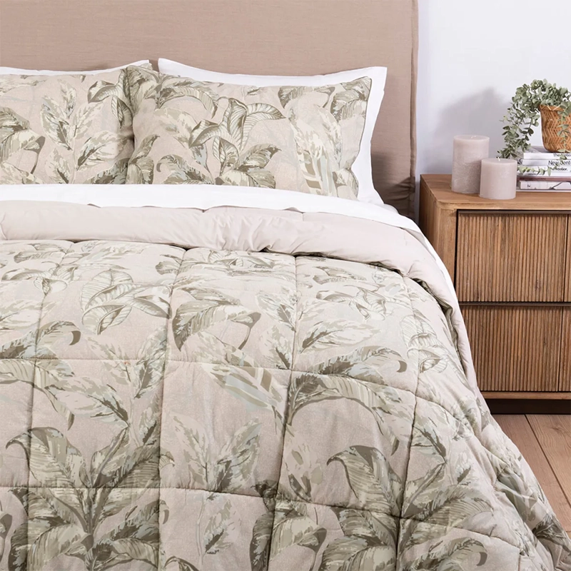 PLUMÓN FABRICS ARBOLEDA 2 PLAZAS BEIGE - 3