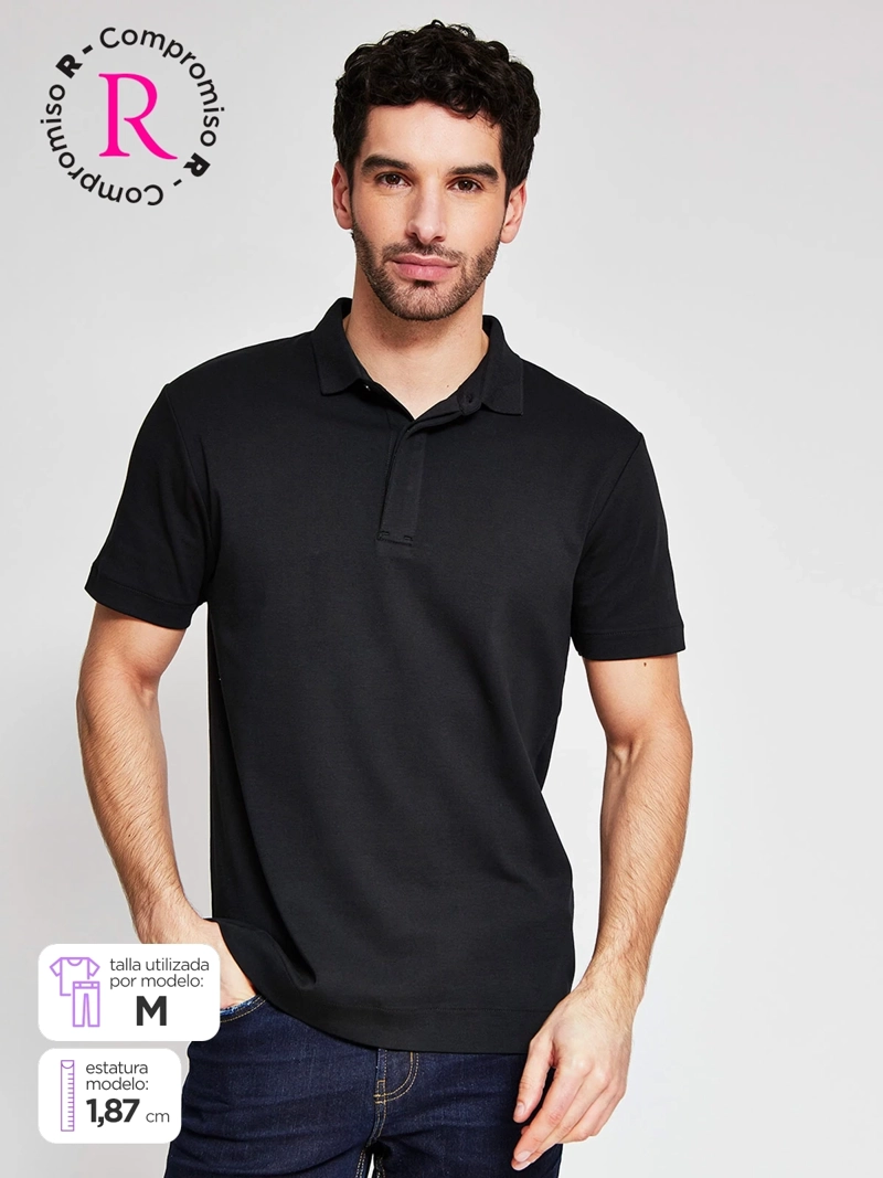 POLERA HOMBRE MARQUIS ALGODÓN CUELLO POLO MANGA CORTA - 1