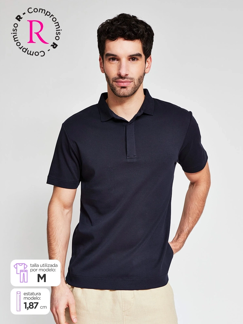 POLERA HOMBRE MARQUIS ALGODÓN CUELLO POLO MANGA CORTA - 1
