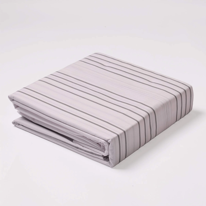 JUEGO DE SÁBANAS RIPLEY HOME 2 FUNDAS 1.5 PLAZAS LÍNEAS GRAFITO - 4