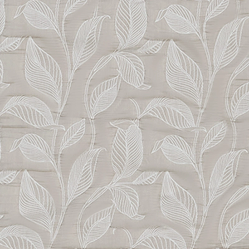 CUBRECAMA RIPLEY HOME JACQUARD SÚPER KING HOJAS TAUPE - 6