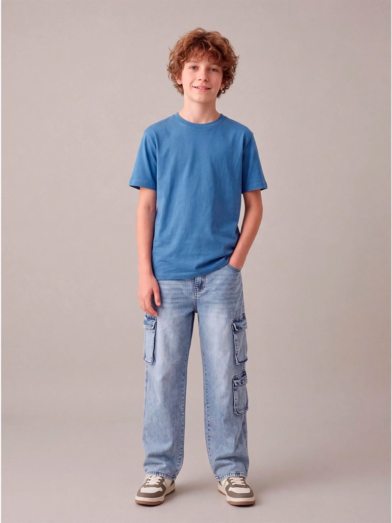 JEANS NIÑO CLOUDBREAK ALGODÓN CARGO - 1