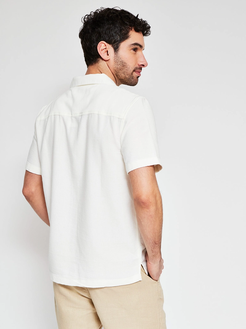 CAMISA HOMBRE MARQUIS ALGODÓN MANGA CORTA TEXTURA - 2