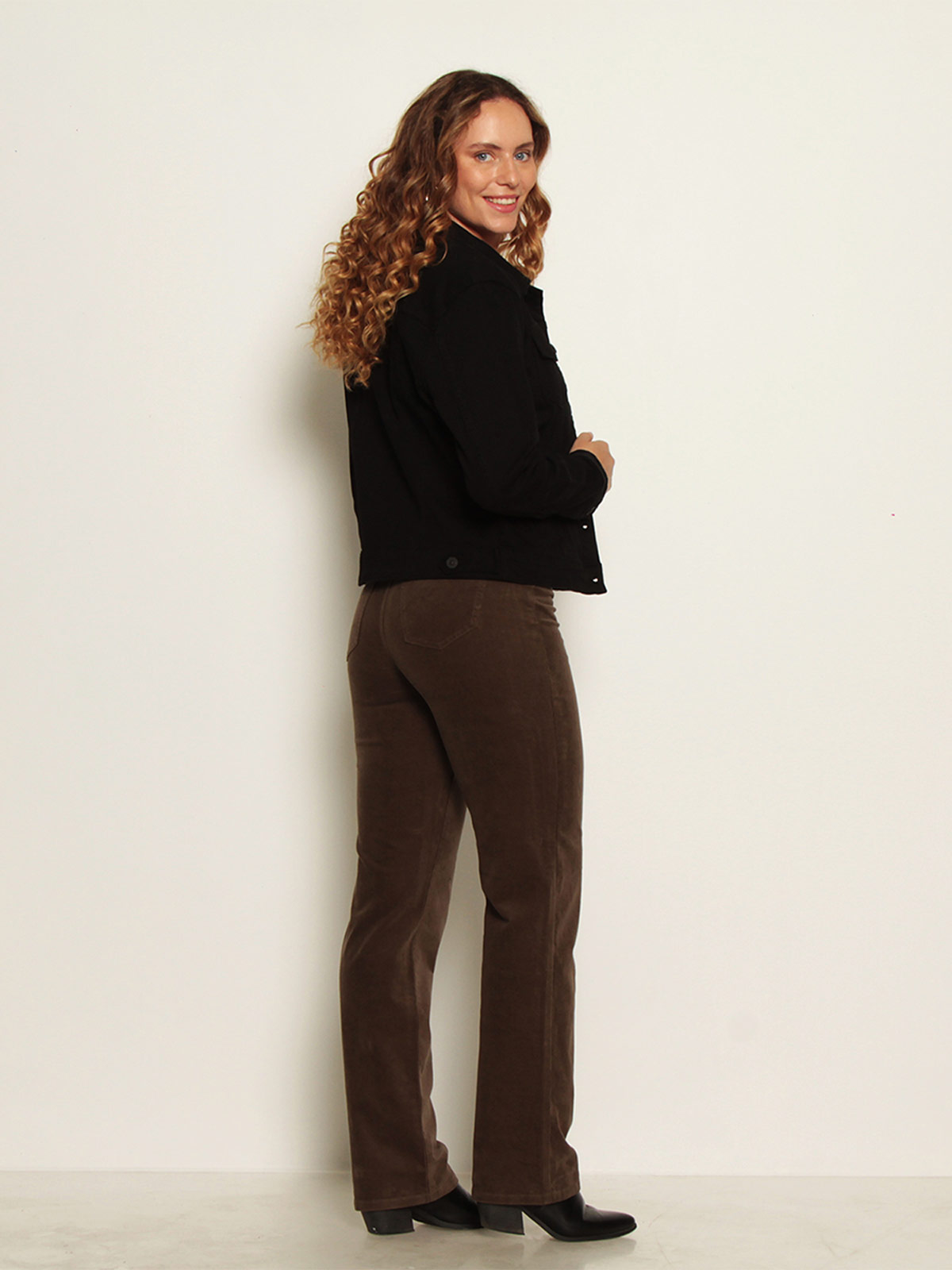 PANTALÓN MUJER WADOS ALGODÓN RECTO PUSH UP COTELÉ - 2