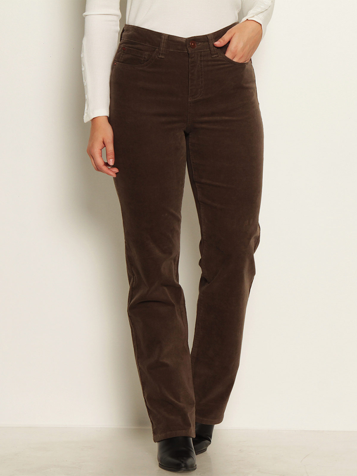 PANTALÓN MUJER WADOS ALGODÓN RECTO PUSH UP COTELÉ - 3