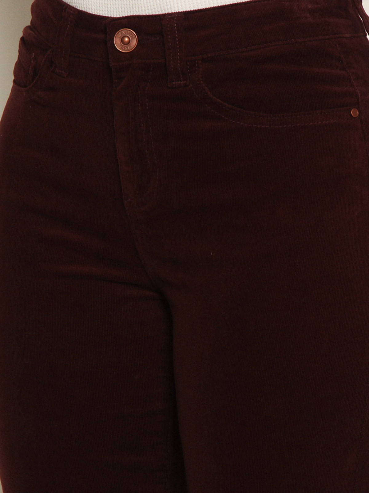 PANTALÓN MUJER WADOS ALGODÓN RECTO PUSH UP COTELÉ - 8