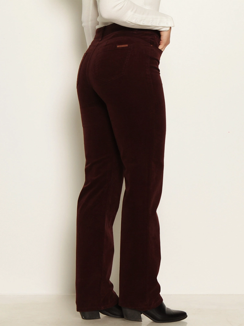 PANTALÓN MUJER WADOS ALGODÓN RECTO PUSH UP COTELÉ - 4
