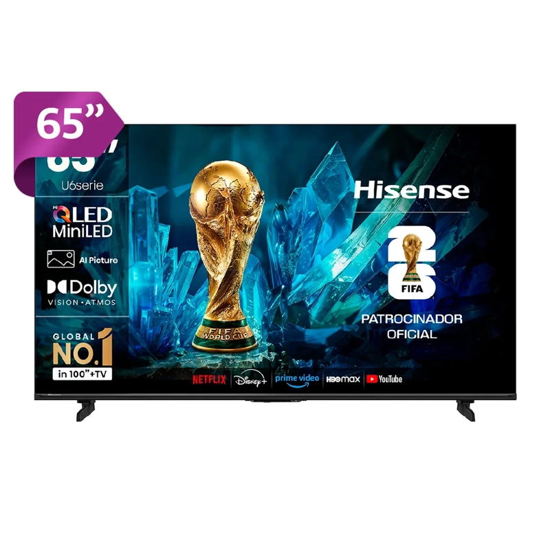 SMART TV HISENSE MINI LED 4K UHD 65” 65U6ESV