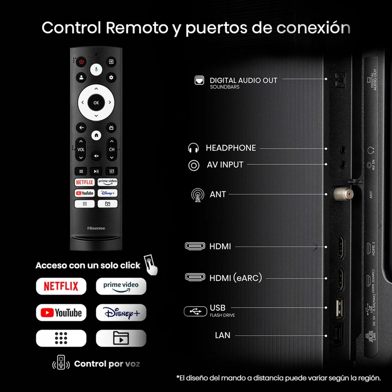 SMART TV HISENSE QLED FULL HD 43” 43Q4SV - 12
