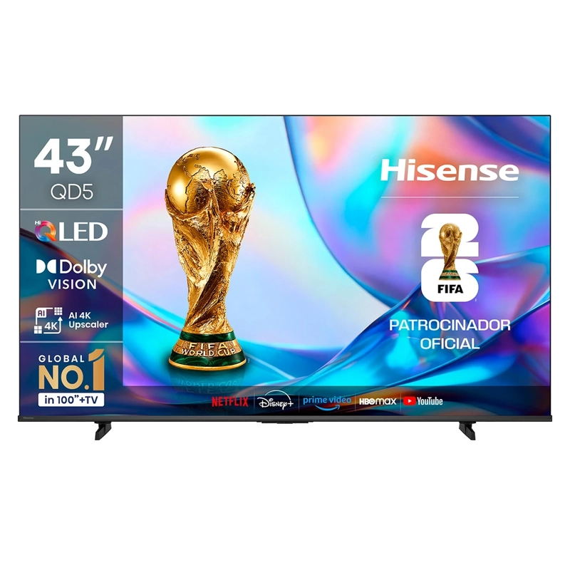 SMART TV HISENSE QLED 4K UHD 43” QD5SV - 2