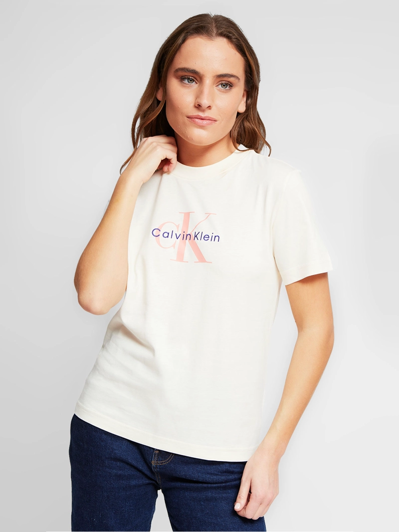 POLERA MUJER CALVIN KLEIN MANGA CORTA ALGODÓN - 3