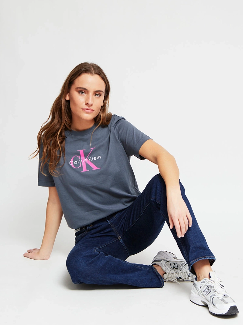 POLERA MUJER CALVIN KLEIN MANGA CORTA ALGODÓN - 5