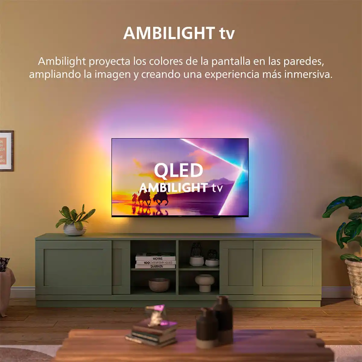 SMART TV PHILIPS QLED 4K UHD 65” AMBILIGHT 65PUD8250 - 3