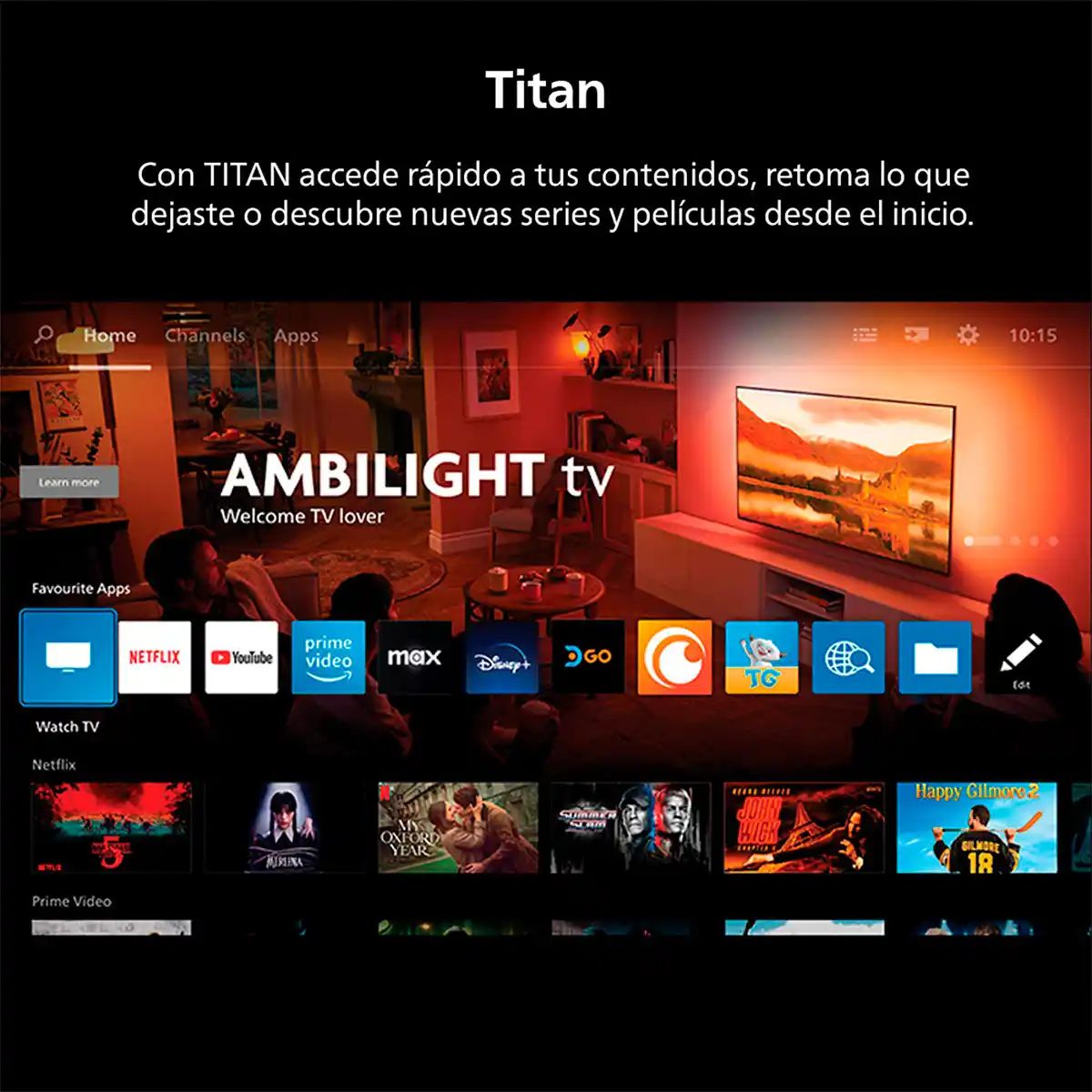 SMART TV PHILIPS QLED 4K UHD 65” AMBILIGHT 65PUD8250 - 7