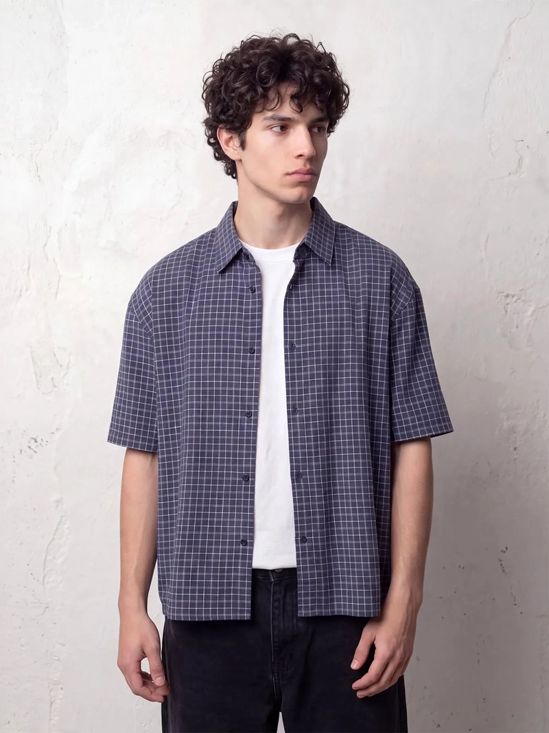 CAMISA HOMBRE INDEX ALGODÓN CUADROS - 1