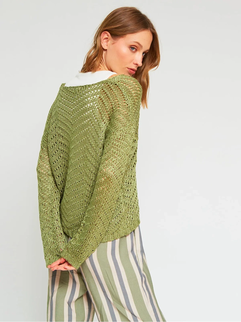 SWEATER MUJER MARQUIS CALADO - 2