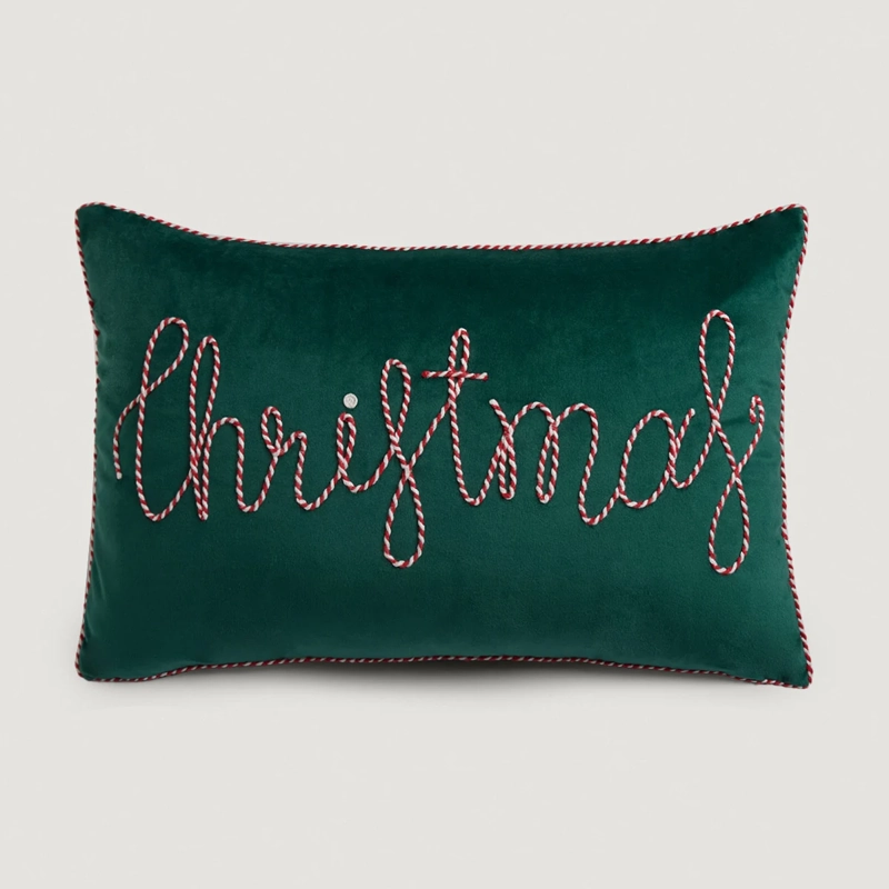 COJÍN RIPLEY HOME CHRISTMAS VELVET VERDE - 2