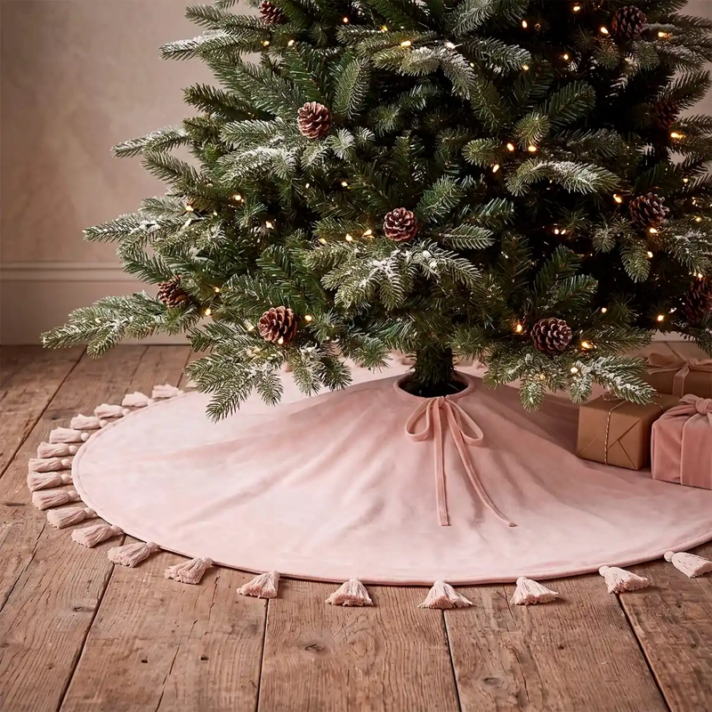 ADORNO NAVIDEÑO MAISON LINETT PIE DE ÁRBOL FLECOS BLANCO - 1