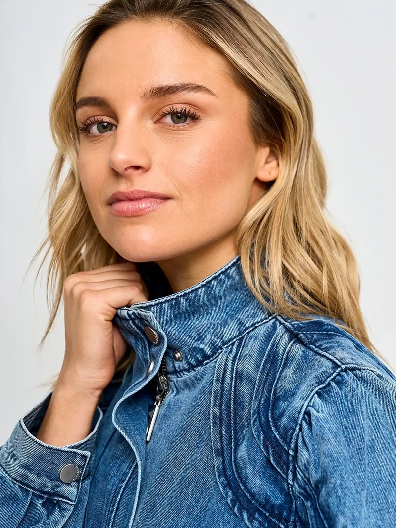 CHAQUETA MUJER BARBADOS ALGODÓN CORTA DENIM - 3