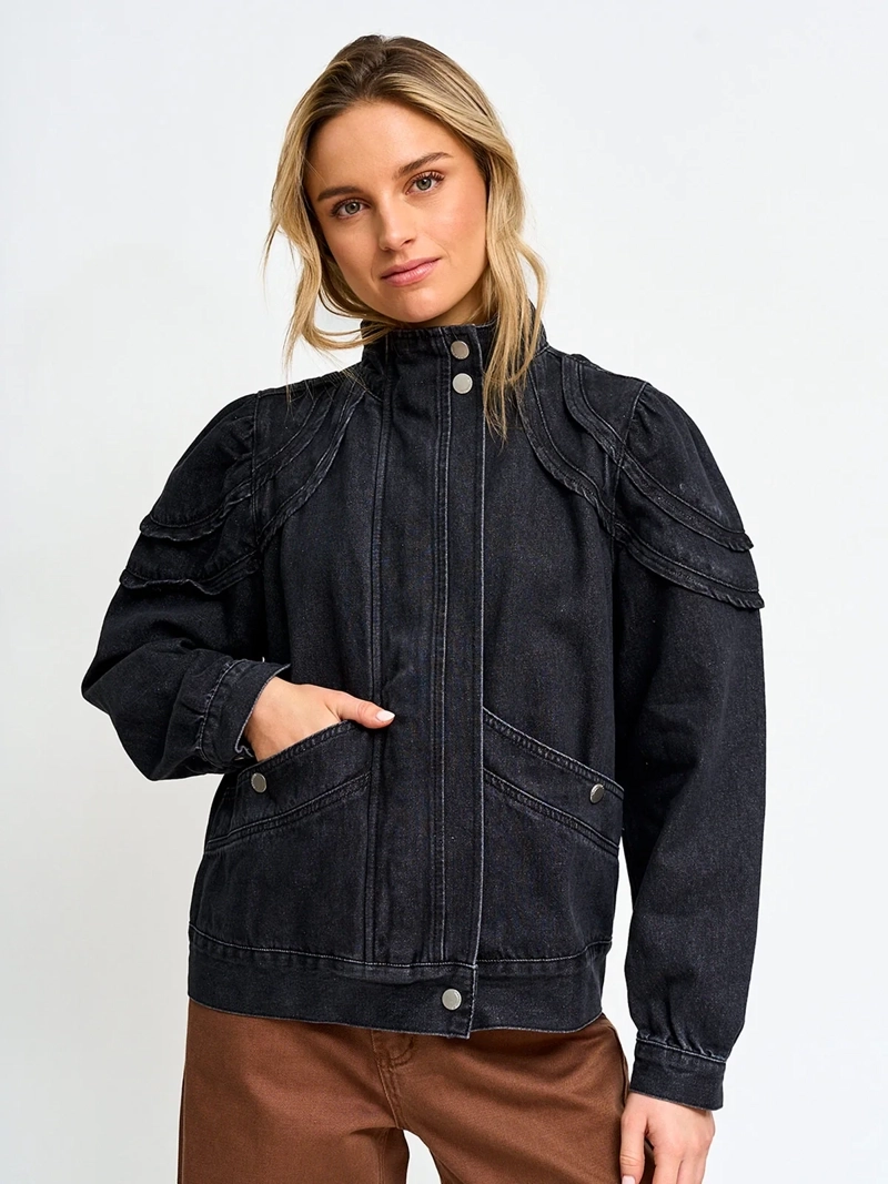 CHAQUETA MUJER BARBADOS ALGODÓN CORTA DENIM - 2