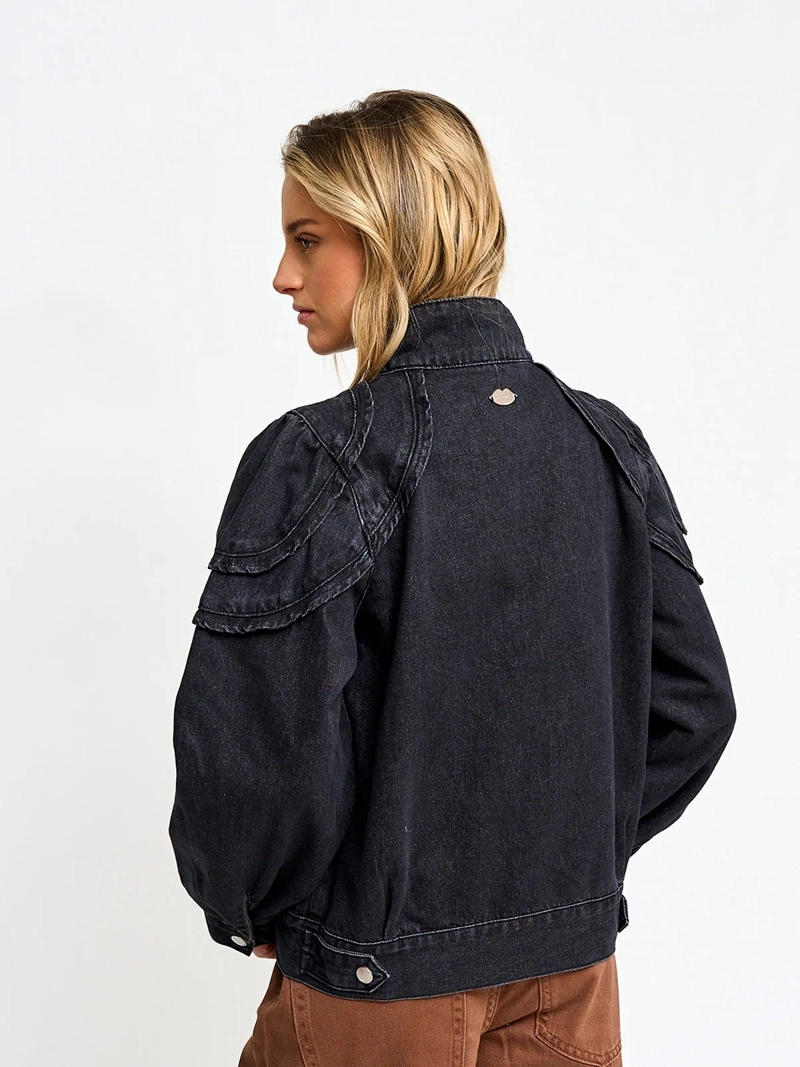CHAQUETA MUJER BARBADOS ALGODÓN CORTA DENIM - 3