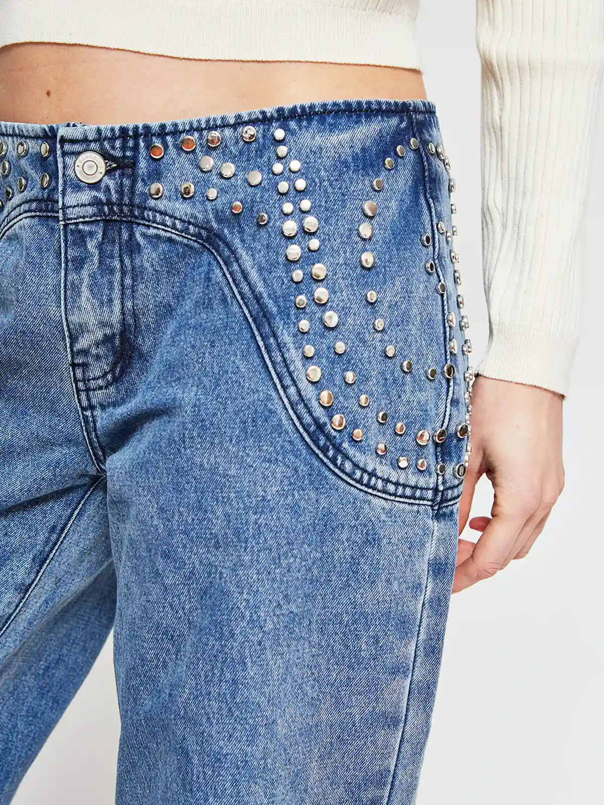 JEANS MUJER BARBADOS ALGODÓN TACHAS - 4