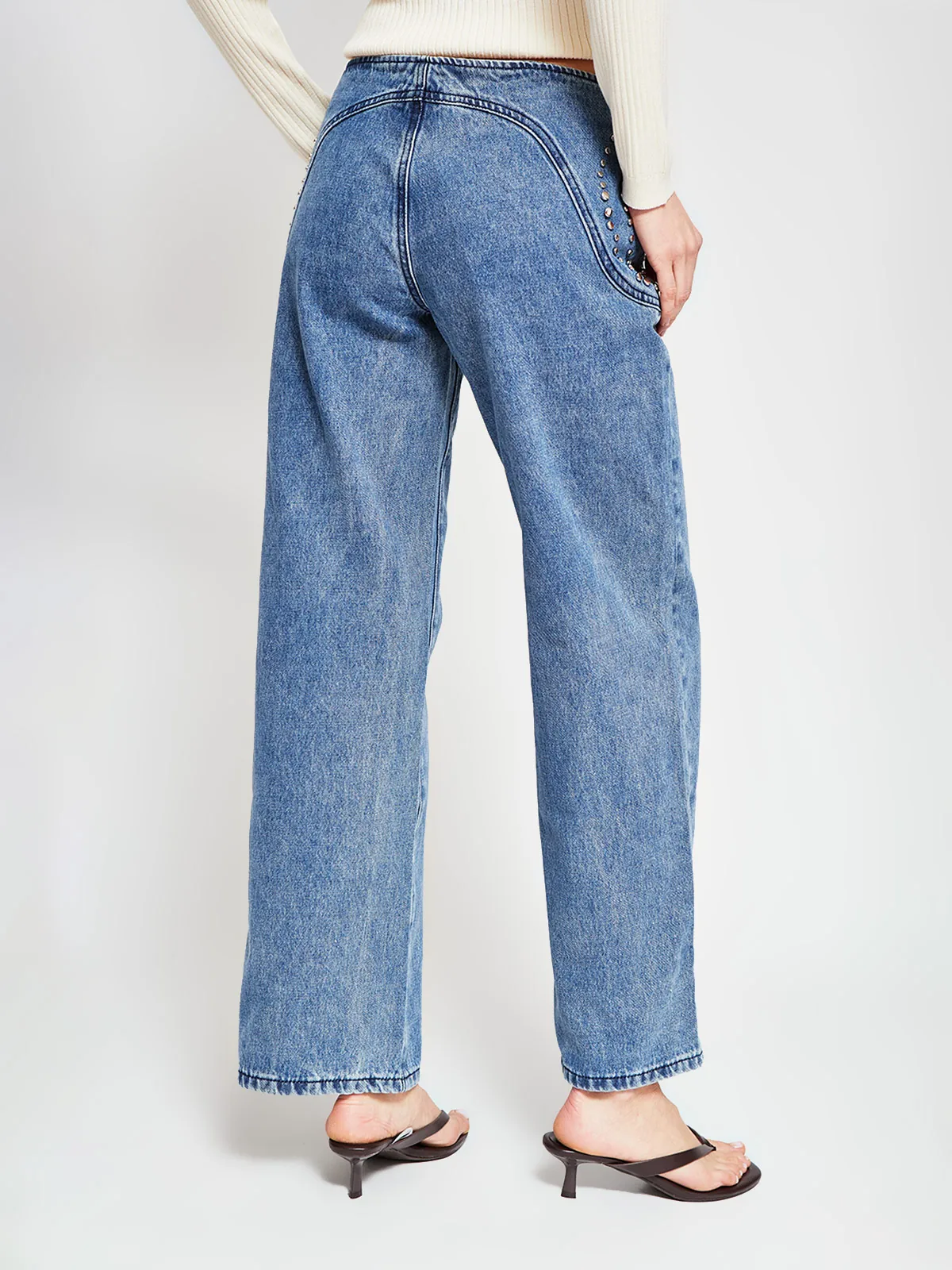 JEANS MUJER BARBADOS ALGODÓN TACHAS - 3