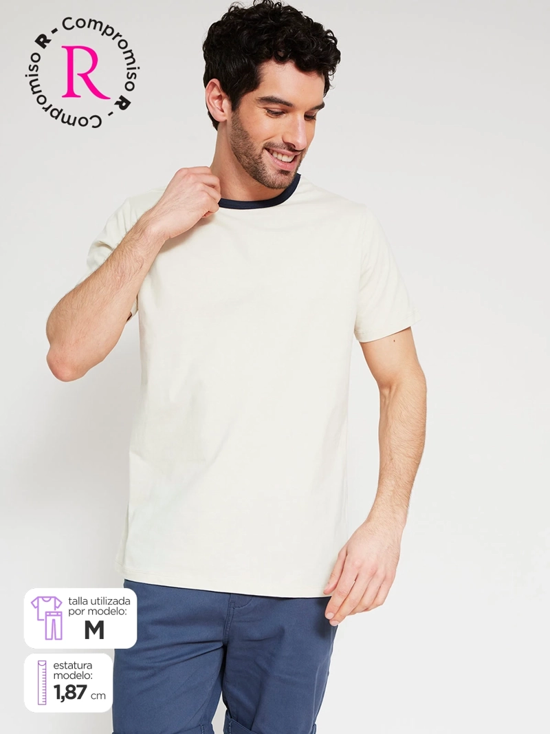 POLERA HOMBRE MARQUIS ALGODÓN MANGA CORTA - 1