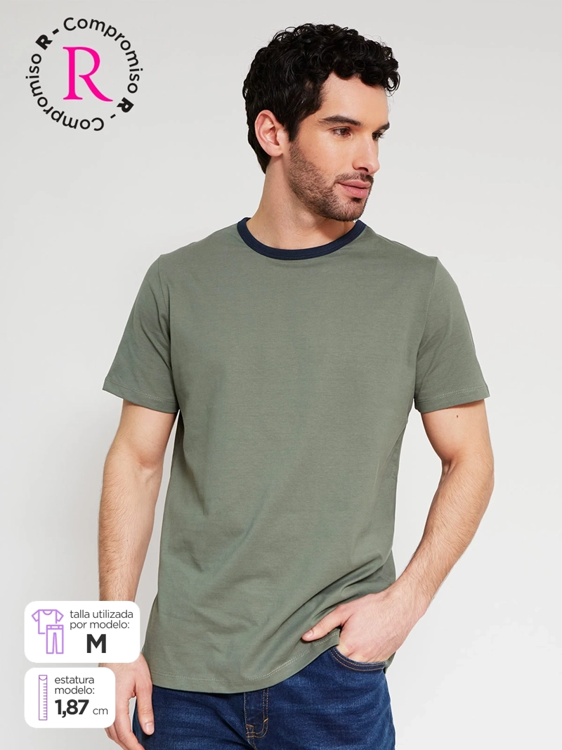 POLERA HOMBRE MARQUIS ALGODÓN MANGA CORTA - 1