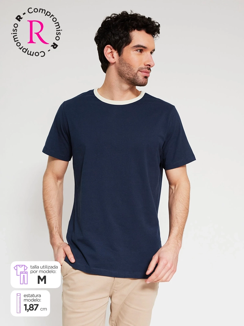 POLERA HOMBRE MARQUIS ALGODÓN MANGA CORTA - 1