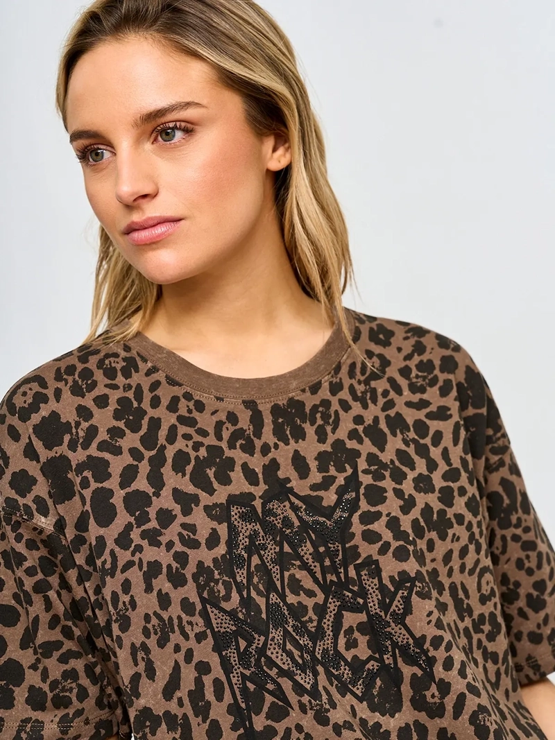 POLERA MUJER BARBADOS ALGODÓN MANGA CORTA PRINT - 4