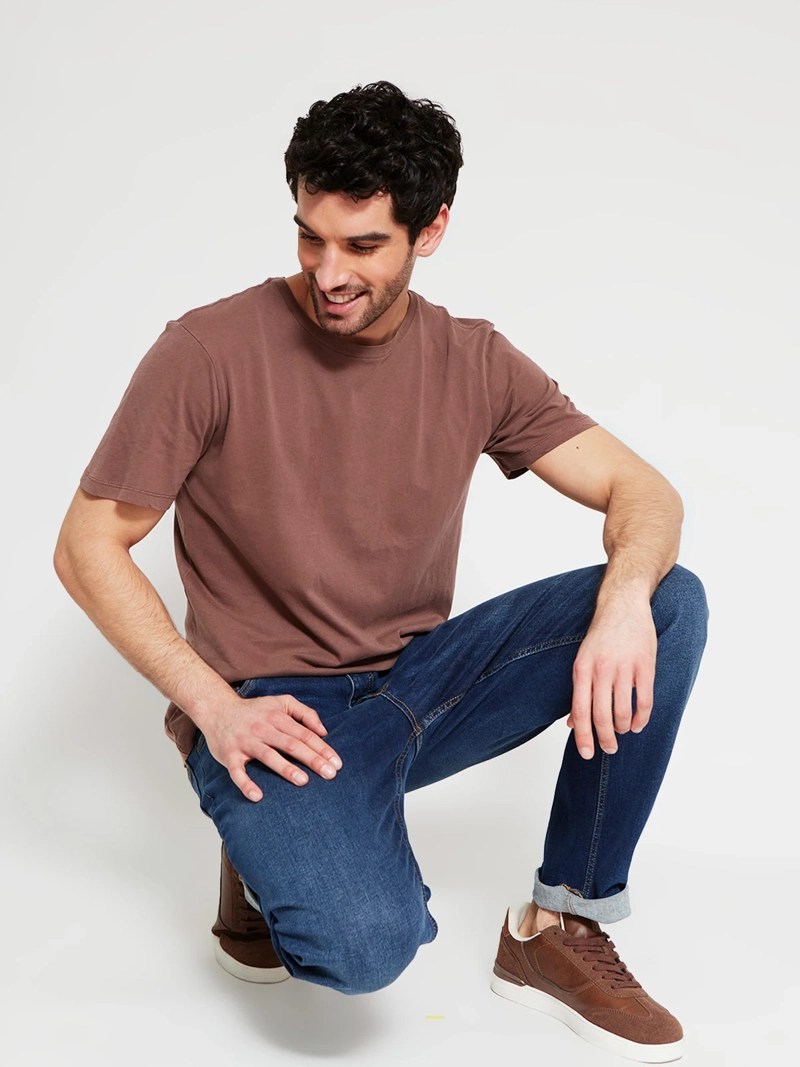POLERA HOMBRE MARQUIS ALGODÓN MANGA CORTA LAVADA - 4