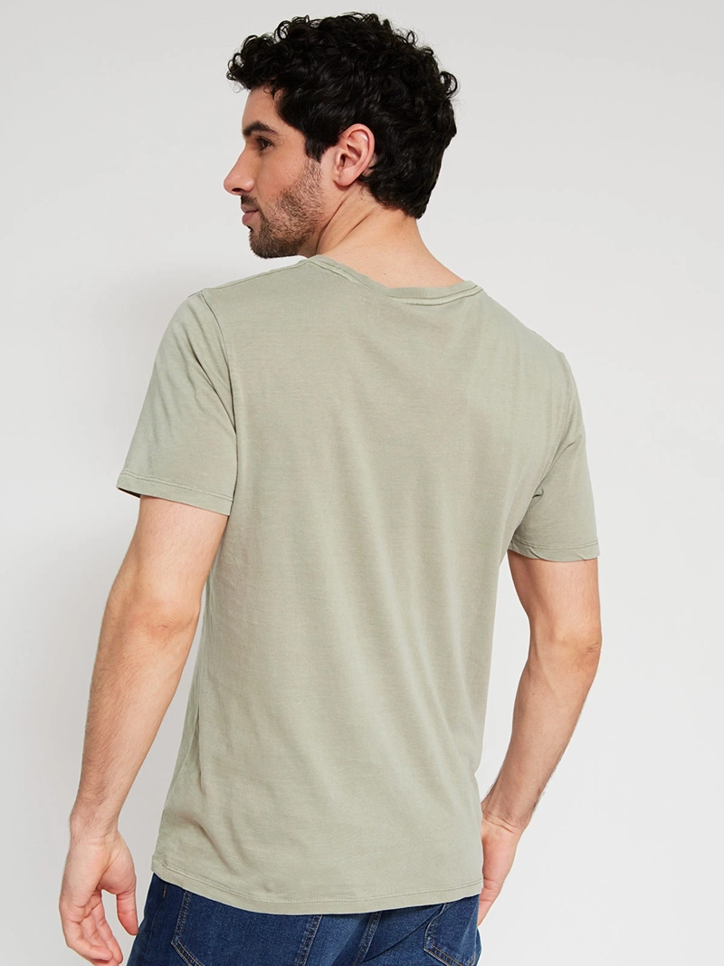 POLERA HOMBRE MARQUIS ALGODÓN MANGA CORTA LAVADA - 2