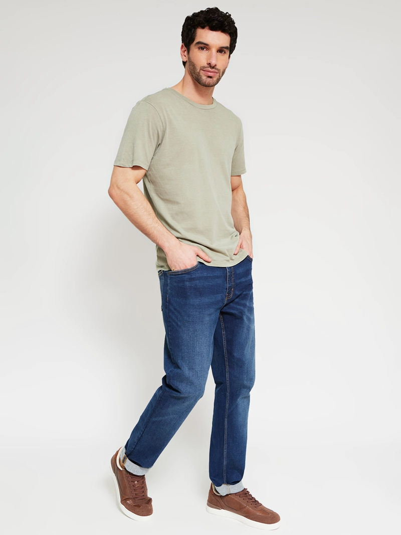 POLERA HOMBRE MARQUIS ALGODÓN MANGA CORTA LAVADA - 4