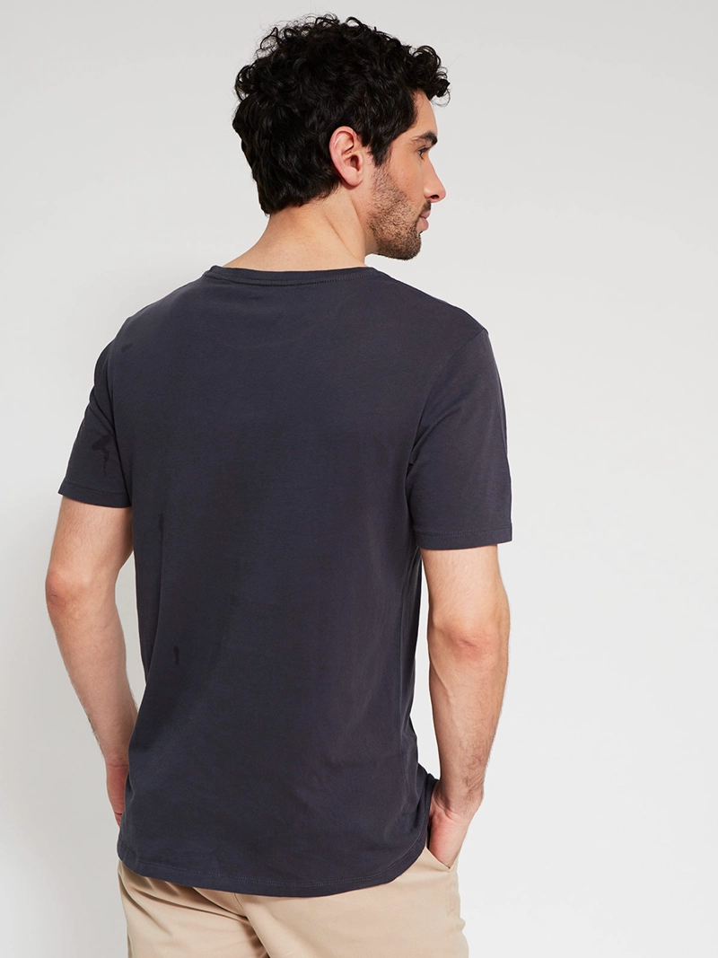 POLERA HOMBRE MARQUIS ALGODÓN MANGA CORTA LAVADA - 2