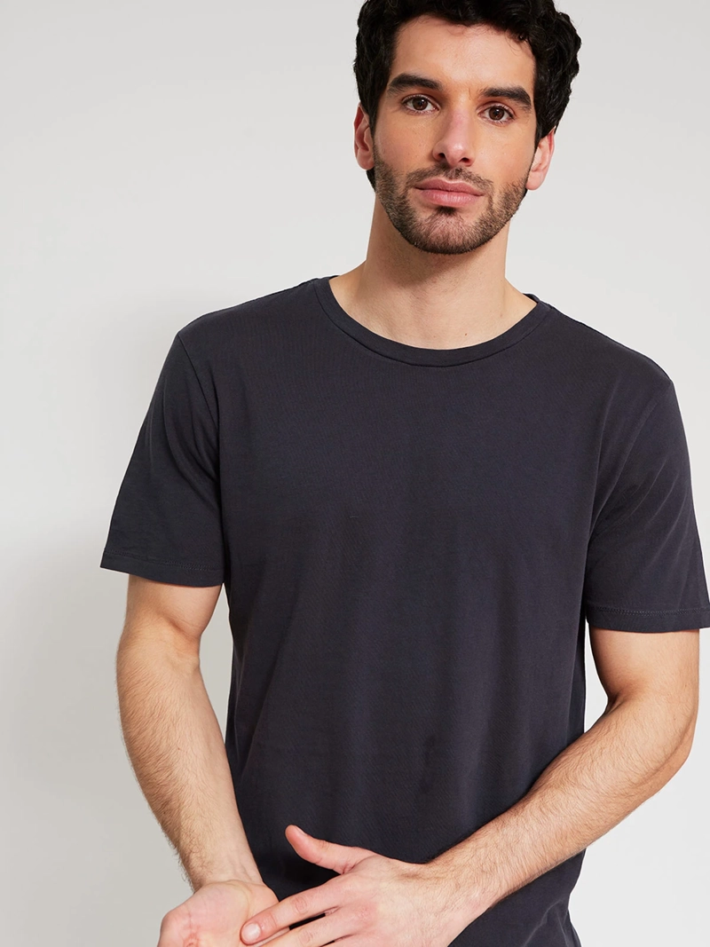 POLERA HOMBRE MARQUIS ALGODÓN MANGA CORTA LAVADA - 3