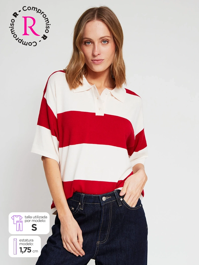 SWEATER MUJER MARQUIS RAYADO - 1