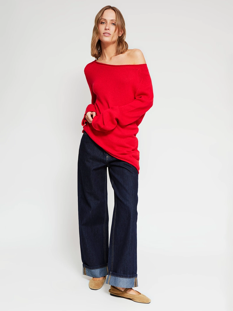SWEATER MUJER MARQUIS ALGODÓN ASIMÉTRICO - 5