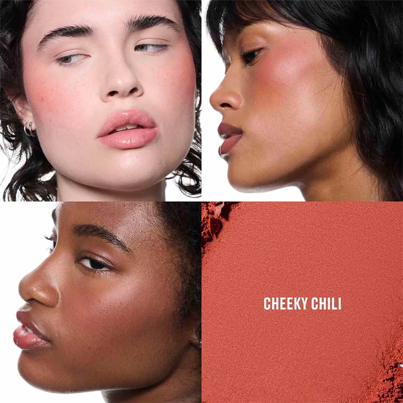 RUBOR EN POLVO MAC SKINFINISH COLORSTRUCK BLUSH CHEEKY CHILI 4G - 3