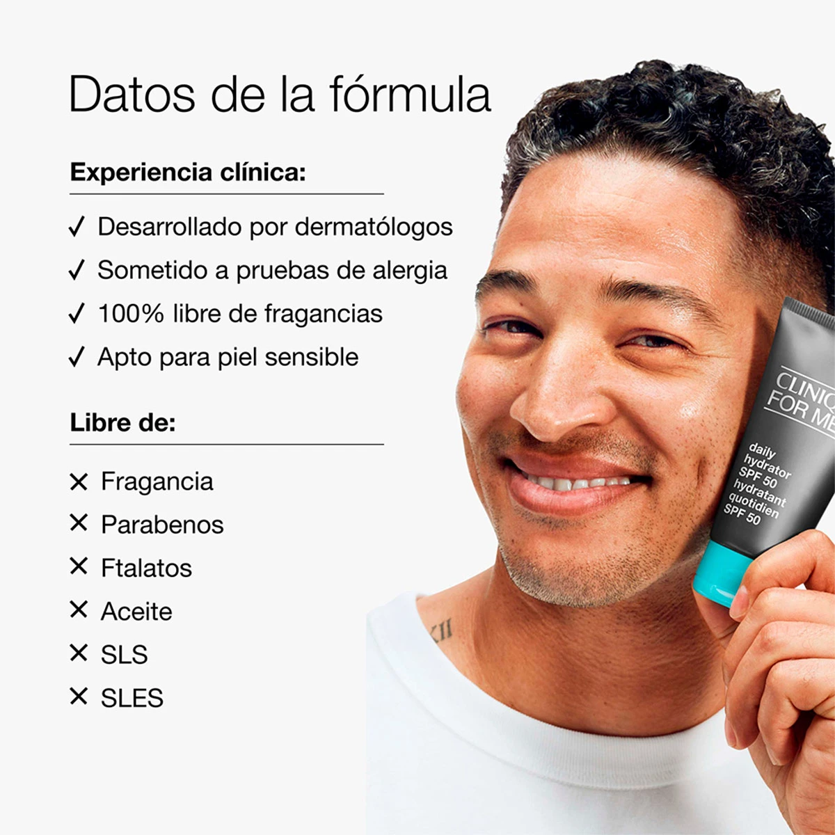 CREMA HIDRATANTE HOMBRE CLINIQUE DAILY HYDRATOR SPF50 75ML - 5