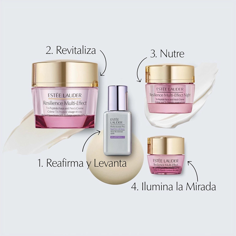 RUTINA REAFIRMANTE ESTEE LAUDER RESILIENCE MULTI-EFFECT 50ML+5ML+15ML+15ML - 4