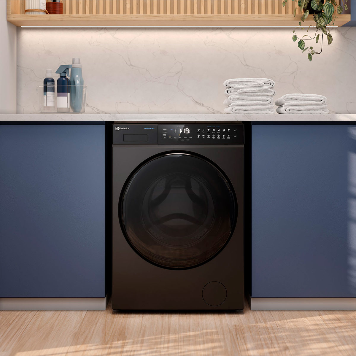 LAVADORA CARGA FRONTAL ELECTROLUX EFLWM12O 14KG GRAFITO - 8