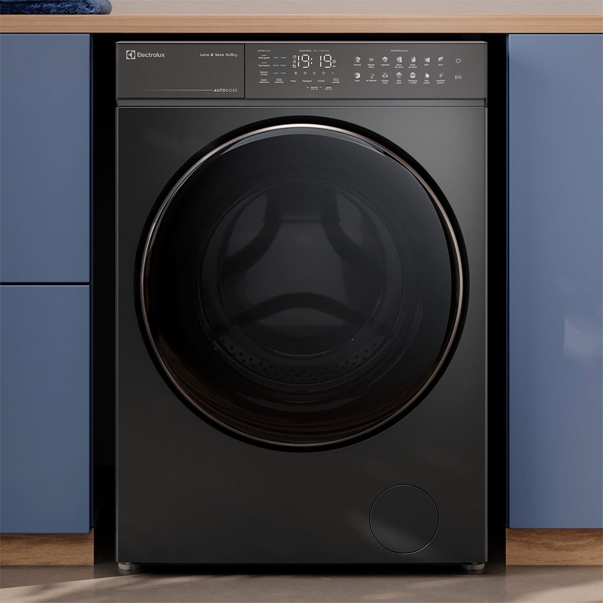 LAVADORA SECADORA ELECTROLUX FLWD12AU 14KG 8KG GRAFITO - 8