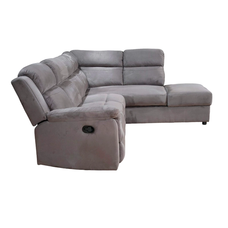 SOFÁ SECCIONAL DERECHO RIPLEY HOME RECLINABLE MOON 5 CUERPOS GRAFITO - 7